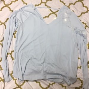 Abercrombie & Fitch Open Back Soft Knit Top